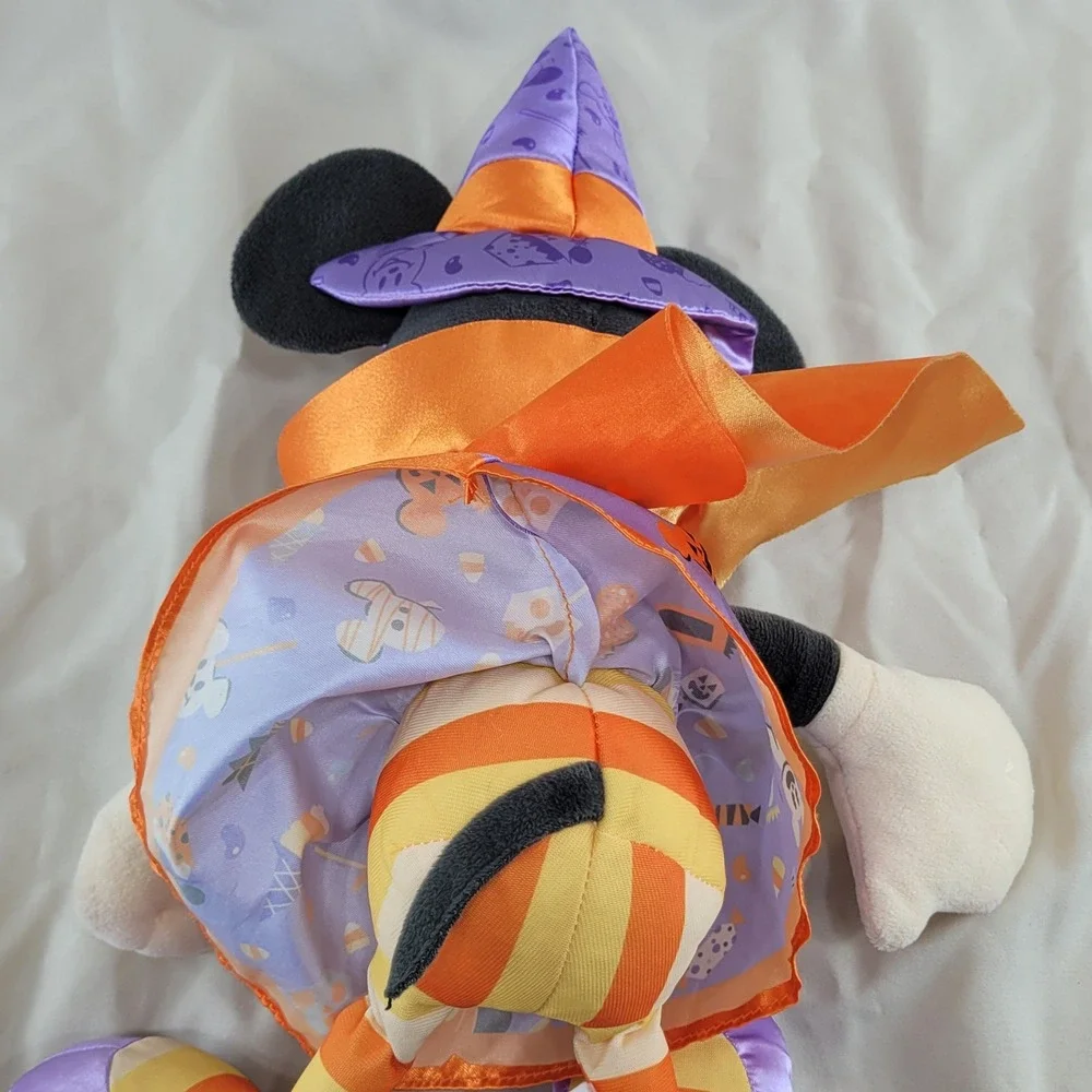 Disney Store Minnie Mouse Plush Purple Halloween Witch Costume 2020 Cape